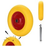 Roue de brouette anti - crevaison caoutchouc solide 4, 80 4, 00 - 8 390mm 120 kg roue de secoursswanew ...