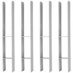 Hengda - swanew 4x ancres h support poteau carport ancre poteau galvanis� � chaud longue dur�e 91mm