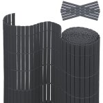 Hengda - swanew brise - vue canisse pvc pour jardin balcon terrasse. gris anthracite(80 x 400 cm)
