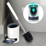 Swanew brosse wc silicone brosse toilette avec support  schage rapide pincette cache brosse toilette ...