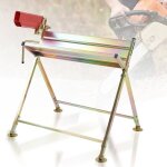 Hengda - swanew chevalet à bûche avec support pour tronçonneuse pliable chevalet à bûche métal 150kg Hengda - swanew chevalet à bûche avec support pour tronçonneuse pliable chevalet à bûche métal 150kg