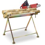 Hengda - swanew chevalet de tronconnage - acier galvanis - pour trononneuse pliable l 72 x h 81 cm