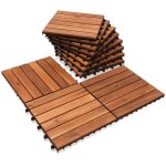 Swanew dalles de terrasse piscine balcon avec systme de clips dimensions 30 x 30 cm par dalle effet ...