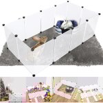 Swanew enclos diy lapin blanc parc pour chiots clôture parc pour chiots chiens Swanew enclos diy lapin blanc parc pour chiots clôture parc pour chiots chiens