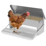 Hengda - swanew mangeoire xl pour poules distributeur automatique  pdale en acier 5 kg
