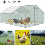 Hengda - swanew poulailler d'extrieur 3x4x2m enclos grillag pour poules volaille structure en acier ...