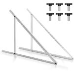 Hengda - swanew supports de montage inclinables pour panneau solaire 2x