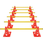 Agility kit de coordination de 18 pices pour entranement de coordination haies d'agilit rglable pour ...