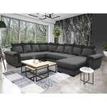 Bestmobilier - henry - canapé panoramique d'angle réversible - 7 places - convertible avec coffre - en ... Bestmobilier - henry - canapé panoramique d'angle réversible - 7 places - convertible avec coffre - en ...