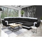 Bestmobilier - henry - canap panoramique d'angle rversible - 7 places - convertible avec coffre - en ...