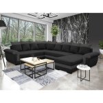 Bestmobilier - henry - canapé panoramique d'angle réversible - 7 places - convertible avec coffre - en ... Bestmobilier - henry - canapé panoramique d'angle réversible - 7 places - convertible avec coffre - en ...