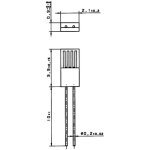 Heraeus nexensos m422 pt100 capteur de temp�rature - 70 � + 500 �c 100 ? 3850 ppm / k sortie radiale