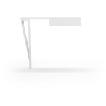 Table console, mod�le 733 collection aire, en h�tre massif c�rus�, blanc