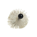 Hrisson rond pvc avec boule bakelite 150mm - progalva 1612
