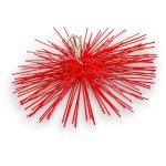 H�risson rond synth�tique embout acier filet� m121, 75mm ramonage - � 400 mm - h�risson nylon