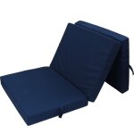 Herlag matelas pliant senior bleu 195x85 cm matelas pliant matelas camping