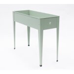 Herstera garden bac acier surlev vert cactus 100x40x84 cm