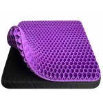 Coussin de si�ge en gel violet herzberg hg03169 - pur