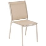 Chaise essentia empilable lin & argile - hesp�ride