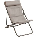 Hesperide - chilienne de jardin pliante jubba noisette & praline en zinc et polyester - hespéride Hesperide - chilienne de jardin pliante jubba noisette & praline en zinc et polyester - hespéride