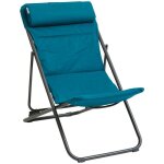 Hesperide - chilienne de jardin pliante jubba bleu canard & graphite en zinc et polyester - hesp�ride ...