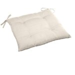 Hesperide - galette de chaise carr�e 4 points korai bl� 40x40x4cm en polyester - hesp�ride