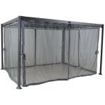 Hesperide - moustiquaire de pergola belize ardoise en polyester - hesp�ride