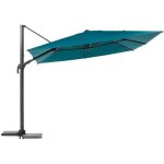 Hesperide - parasol dport rectangulaire melhia bleu canard - 4 x 3 m - hespride
