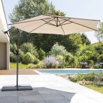 Hesperide - parasol de jardin avec structure, manoa, 300 cm