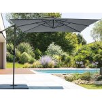 Hesperide - parasol dport carr manoa ardoise - 2, 5 x 2, 5 m - hespride