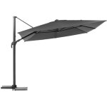 Hesperide - parasol dport carr melhia anthracite - 3 x 3 m - hespride