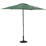 Hesperide - parasol droit inclinable en tissu 'soya' - vert olive - 2, 7 m - livraison gratuite