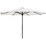 Parasol droit rectangulaire inclinable maluvia blanc 3, 5m - hespride