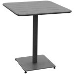 Hesperide - table de jardin carr�e phuket graphite 2 places en acier trait� �poxy - hesp�ride