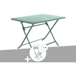 Hesperide - table de jardin rectangle greensboro 110 x 70 cm olive avec 4 chaises - hespéride Hesperide - table de jardin rectangle greensboro 110 x 70 cm olive avec 4 chaises - hespéride