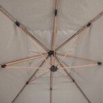 Hesperide - toile de parasol soly noisette 4x3m en polyester - hesp�ride