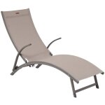 Hesperide - transat samba noisette & praline en aluminium trait poxy - hespride