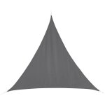 Hesperide - voile d'ombrage triangulaire - toile solaire 3 x 3 x 3 m - gris - livraison gratuite