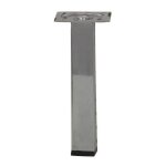 Hettich pied meuble carr hettich fixe acier chrom gris