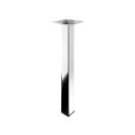 Hettich pied table basse carré hettich fixe acier chromé gris Hettich pied table basse carré hettich fixe acier chromé gris