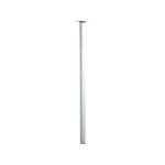 Hettich ? pied de meuble pour plan de travail ? acier chrom� ? hauteur 80 cm ? charge 50 kg ? fixation ...