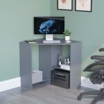 Hetton bureau d?angle informatique avec 2 Étagères table d?ordinateur poste de travail h 76 x l 100 x ... Hetton bureau d?angle informatique avec 2 Étagères table d?ordinateur poste de travail h 76 x l 100 x ...