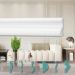 Heximo corniches murales modernes en polystyrne xps blanc, 2 mtres moulures ornementations stuc: fg6 ...