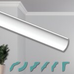 Heximo corniches de plafond modernes en polystyrne xps blanc, 2 mtres moulures dcoratives angles: ...