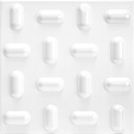 Panneaux 3d 50x50cm - styrofoam eps, isolant acoustique - tous les modles: tabs, 2 mtres carrs