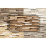 Panneaux muraux en pvc - motifs pierre, bois & image faciles � entretenir - stock restant : bar famed ...