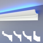 Heximo led moulures classiques, clairage indirect corniche de plafond xps styropor: hled - 9 - 55x72 ...