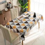 Heytea - nappes nappe rectangulaire pvc essuyable tissu de table etanche facile nettoyer nappe treillis ...