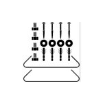 Hg kit de montage d'angle raindance f raindance lift 180 2jet colonne de douche ap