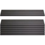 Hhg - jamais utilis] lot de 7 lattes pour brise - vue en wpc sarthe, planches brise - vent, env. 1m, ...